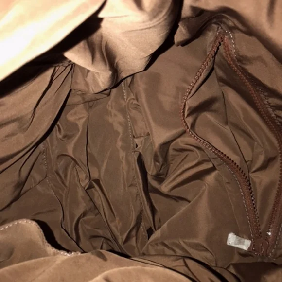 Brown Quilted Puffy Women's Bag - Picture 3 of 5